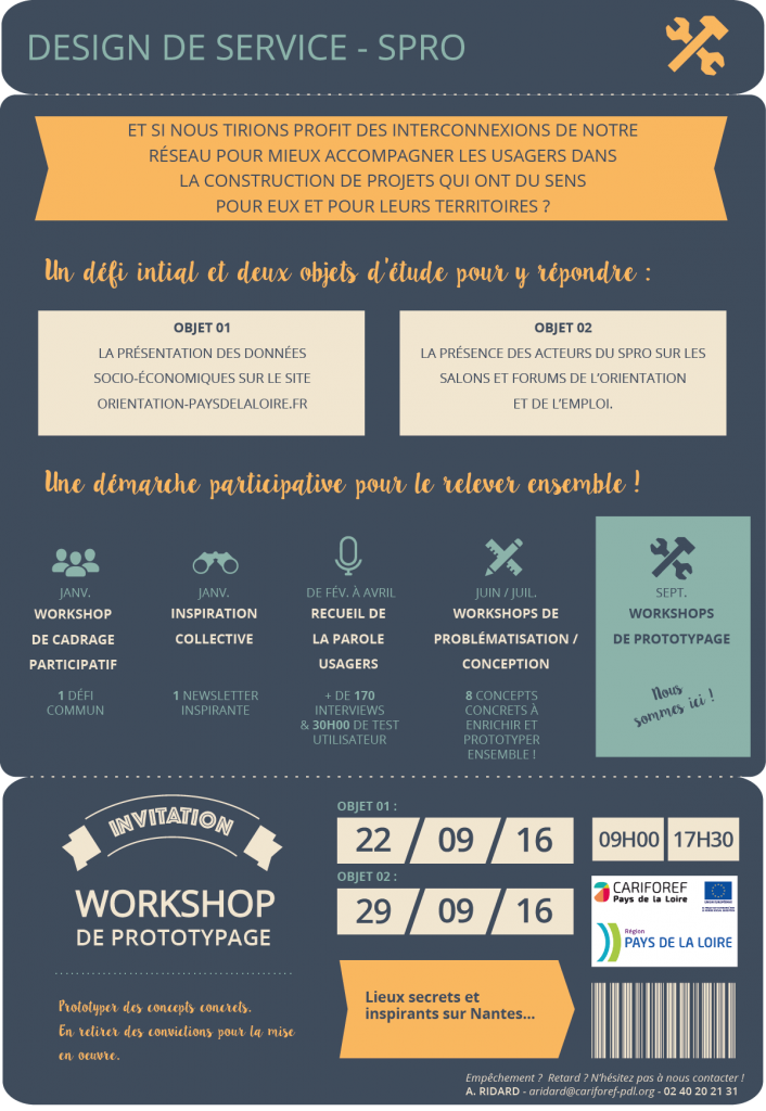 CARIF OREF - Invitation workshop de prototypage